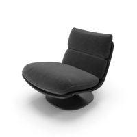 Black Swivel Base Armchair PNG & PSD Images
