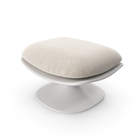 White Swivel Base Stool PNG & PSD Images