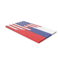 USA Flag And Russia Flag Puzzle PNG & PSD Images
