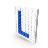 Building Toy Brick Letter L PNG & PSD Images