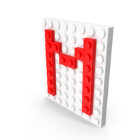 Building Toy Brick Letter M PNG & PSD Images