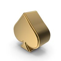Gold Spade Symbol PNG & PSD Images