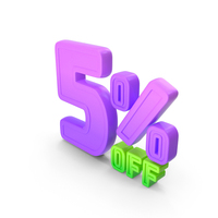 5 Percent Discount Offer Sale Icon PNG & PSD Images