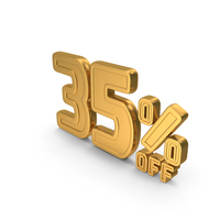 35 Percent Discount Offer Sale Icon Gold PNG & PSD Images