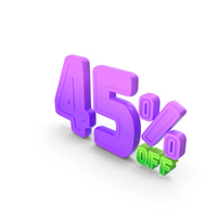 45 Percent Discount Offer Sale Icon PNG & PSD Images