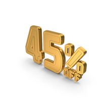 45 Percent Discount Offer Sale Icon Gold PNG & PSD Images