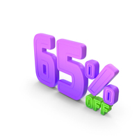 65 Percent Discount Offer Sale Icon PNG & PSD Images