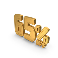 65 Percent Discount Offer Sale Icon Gold PNG & PSD Images