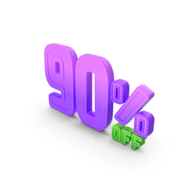 90 Percent Discount Offer Sale Icon PNG & PSD Images