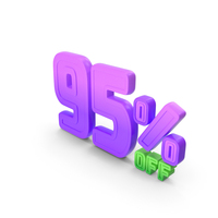 95 Percent Discount Offer Sale Icon PNG & PSD Images
