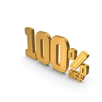 100 Percent Discount Offer Sale Icon Gold PNG & PSD Images