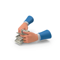 Counting US 50 Dollar Money Notes Hand Hold PNG & PSD Images