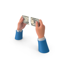 Cut Split US 50 Dollar Money Cash Hand Hold PNG & PSD Images