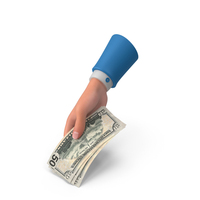 Giving US 50 Dollar Money Bill Hand Hold PNG & PSD Images