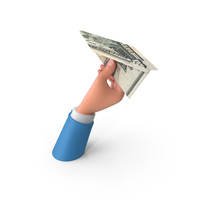Hand Hold Paper Plane US 50 Dollar Note PNG & PSD Images