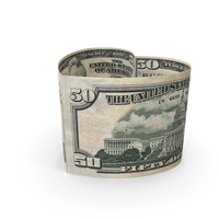 Heart Shap US 50 Dollar Note PNG & PSD Images