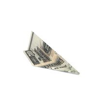 Paper Plane US 50 Dollar Money Note PNG & PSD Images