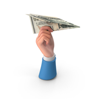 Paper Plane US 50 Dollar Note Hand Hold PNG & PSD Images