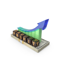 Profit Arrow Growth US 50 Dollar Money Notes Currency PNG & PSD Images