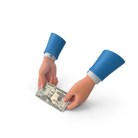 Single US 50 Dollar Money Note Give Hand Hold PNG & PSD Images
