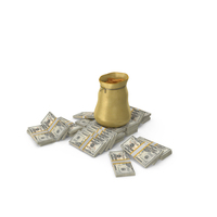 US 50 Dollar Money Notes Bag Coins Currency PNG & PSD Images