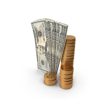 US 50 Dollar Money Notes Currency Vertical Roll Coins PNG & PSD Images