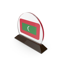 Maldives Flag Trophy PNG & PSD Images