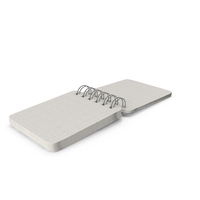 Spiral Notebook Lying On The Ground With Graph Pages Flipping PNG & PSD Images