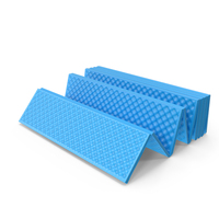 Foam Sleeping Pad Foldable Blue PNG & PSD Images