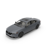 Gray Honda Accord 2025 Simplified PNG & PSD Images