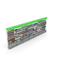 Pharmacy Shelf Unit With Products PNG & PSD Images