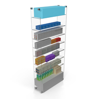 Pharmacy Shelf With Antacids PNG & PSD Images