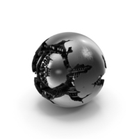 Silver Ruined Sphere PNG & PSD Images