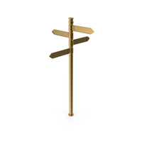 Gold Street Sign PNG & PSD Images