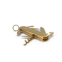 Gold Swiss Army Knife PNG & PSD Images