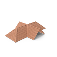 Corrugated Roof Structure Terracotta PNG & PSD Images