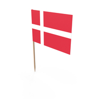 Cocktail Toothpick Stick Denmark Flag Straight PNG & PSD Images