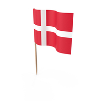 Cocktail Toothpick Stick Denmark Flag Wavy PNG & PSD Images