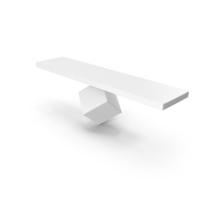 White Cube Balance PNG & PSD Images