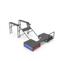 Inclined Ramp Obstacle Course PNG & PSD Images