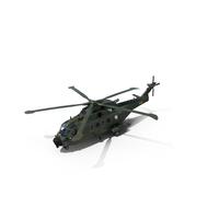 AgustaWestland AW101 With Cargo Bag PNG & PSD Images