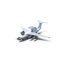 Airborne Radar Patrol Plane Simplified PNG & PSD Images