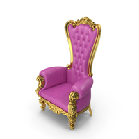 Throne Chair Rose Light Gold PNG & PSD Images