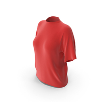 Red Oversize T Shirt Women PNG & PSD Images