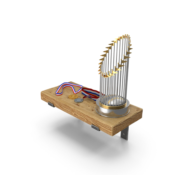 Baseball Champion Trophy And Medals Display PNG & PSD Images