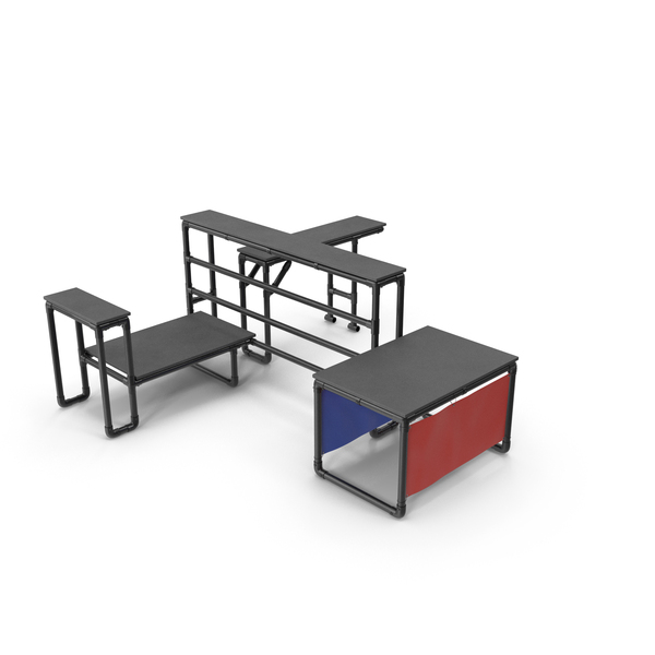 Compact Parkour Obstacle Setup PNG & PSD Images