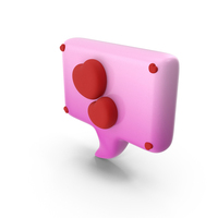 Love Communication Chat Bubble Icon PNG & PSD Images