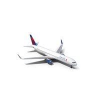 Delta Airlines Boeing 767 Commercial Jet PNG & PSD Images