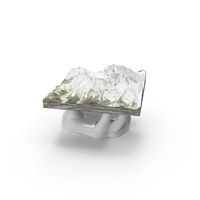 Miniature Everest Mountain On Sculptural Stand PNG & PSD Images