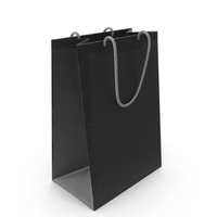 Paper Shopping Bag Black PNG & PSD Images